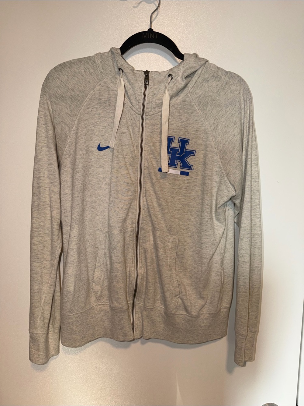 Nike Kentucky Wildcats Full Zip Hoodie Ivory Women’s Medium NCAA
